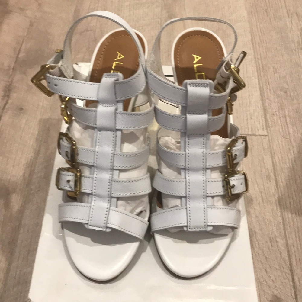 Aldo heels in white size 7,5 new